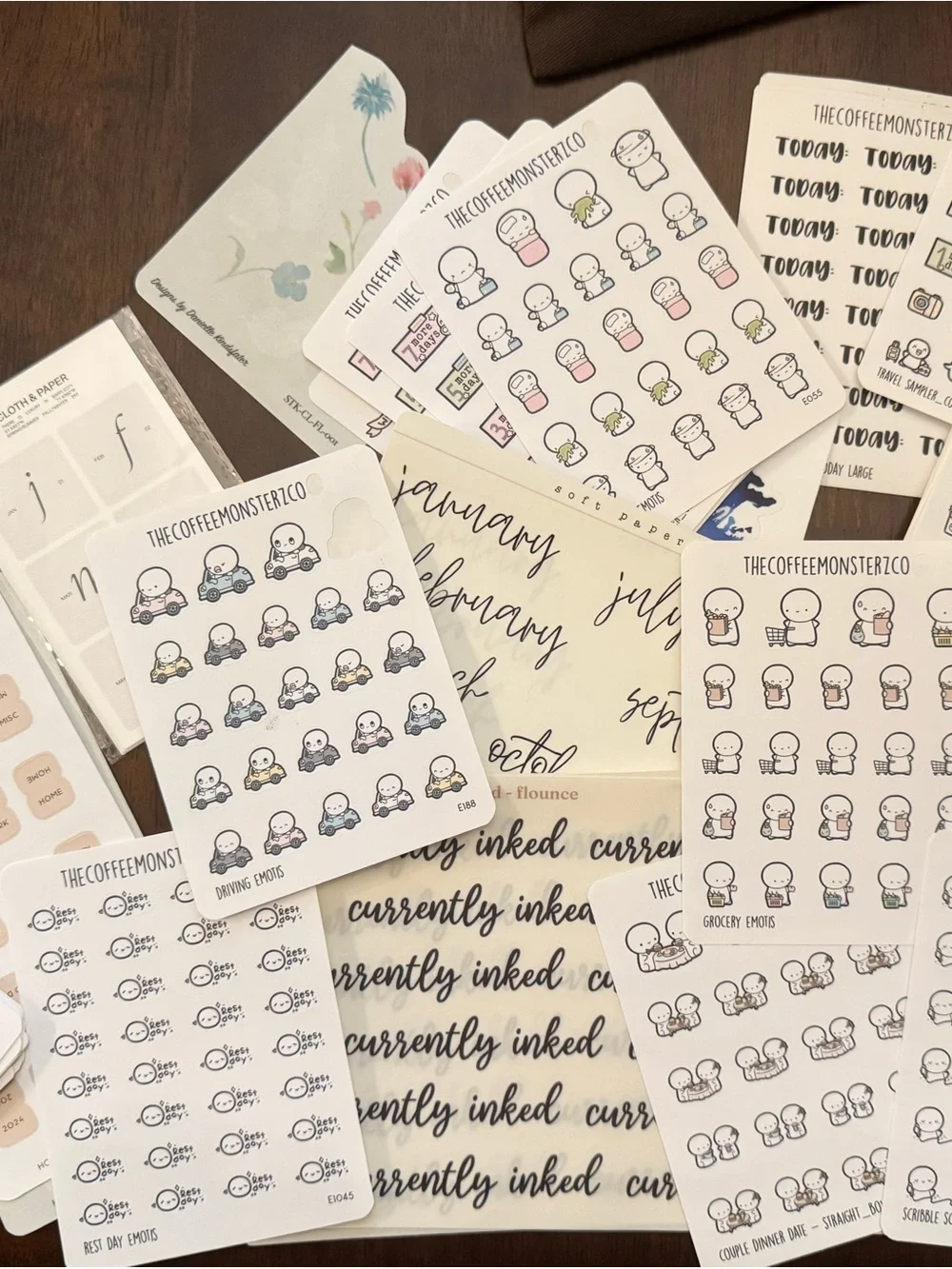 The Coffee Monsterz Co TCMC & MORE Planner Sticker Bundle